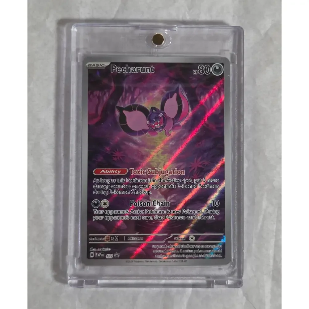Pokemon Pecharunt Foil SVP-en-SV 129 Black Star Promo Card Factory Sealed 2024